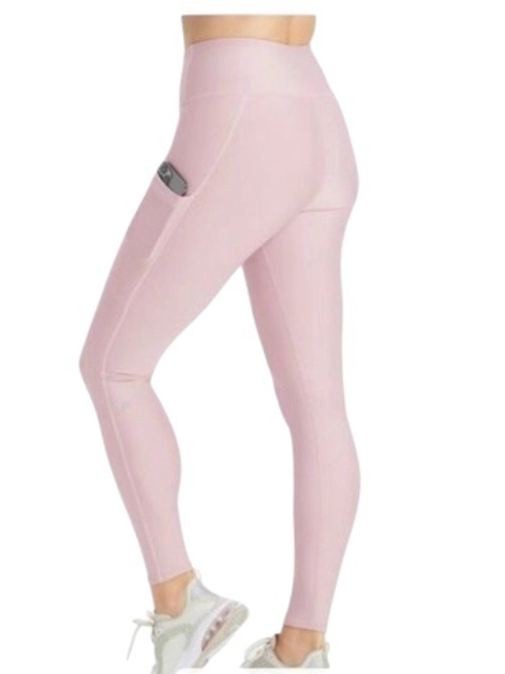 Fabletics Muted-Mauve High-Waist Cold-Weather Multi-Pocket Performance Leggings - Picture 4 of 5